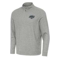 Los Angeles Kings Antigua Subtle Quarter-Zip Sweatshirt - Heather Gray | NHL sale