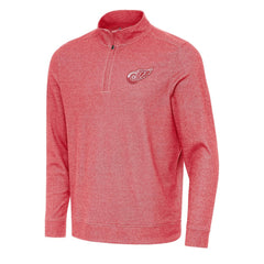Detroit Red Wings Antigua Subtle Quarter-Zip Sweatshirt - Heather Red | NHL sale