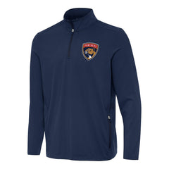 Florida Panthers Antigua Perilous Quarter-Zip Sweatshirt - Navy | NHL Lifestyle