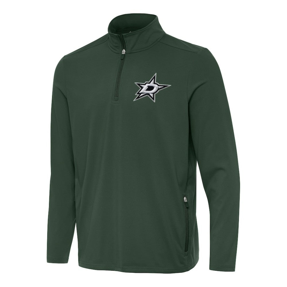Dallas Stars Antigua Perilous Quarter-Zip Sweatshirt - Hunter Green | NHL Clearance