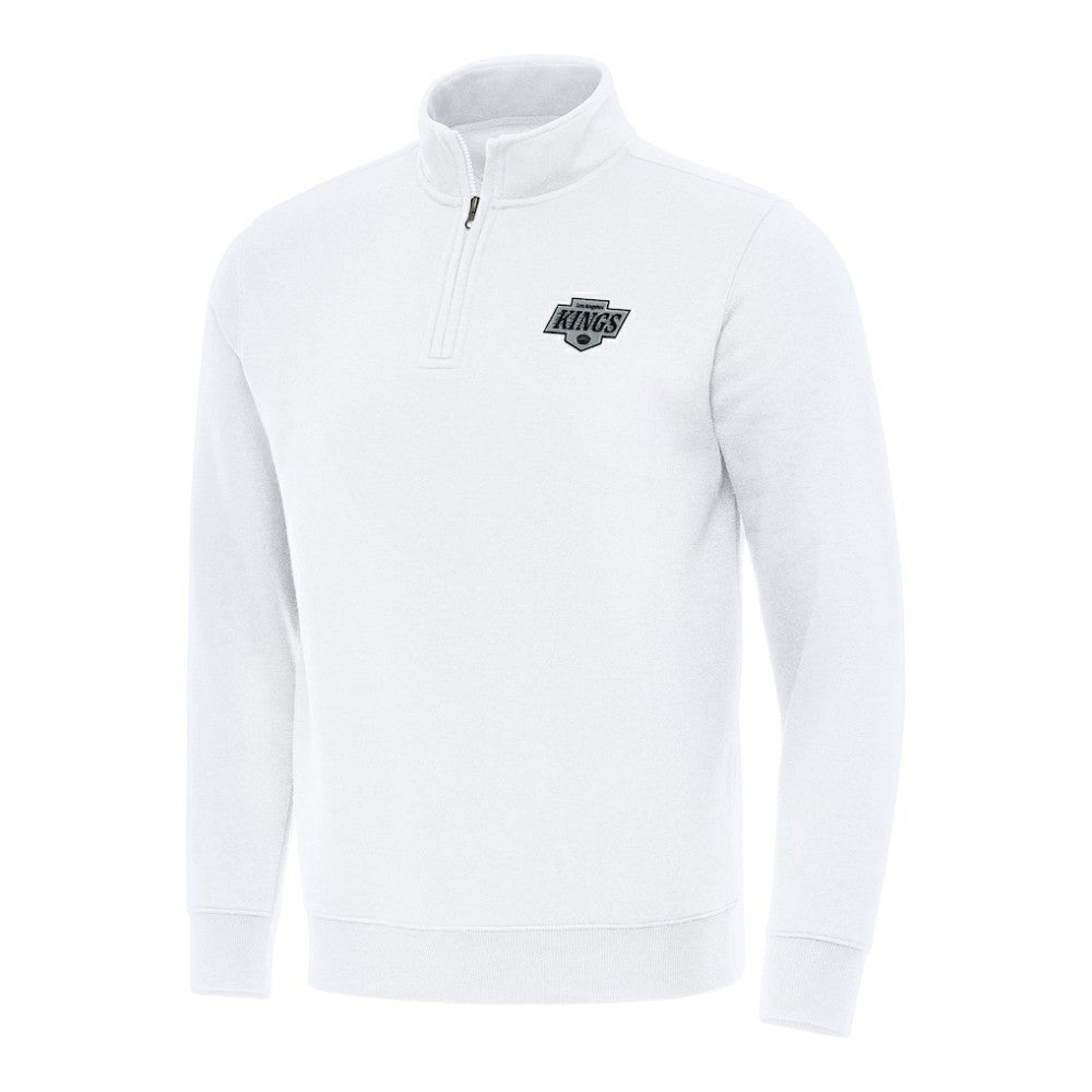 Los Angeles Kings Antigua Victory Quarter-Zip Mock Sweatshirt - White | NHL on sale