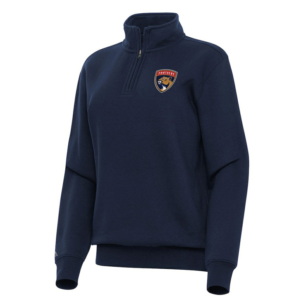 Florida Panthers Antigua Women's Victory Quarter-Zip Sweatshirt - Navy | NHL Clearance