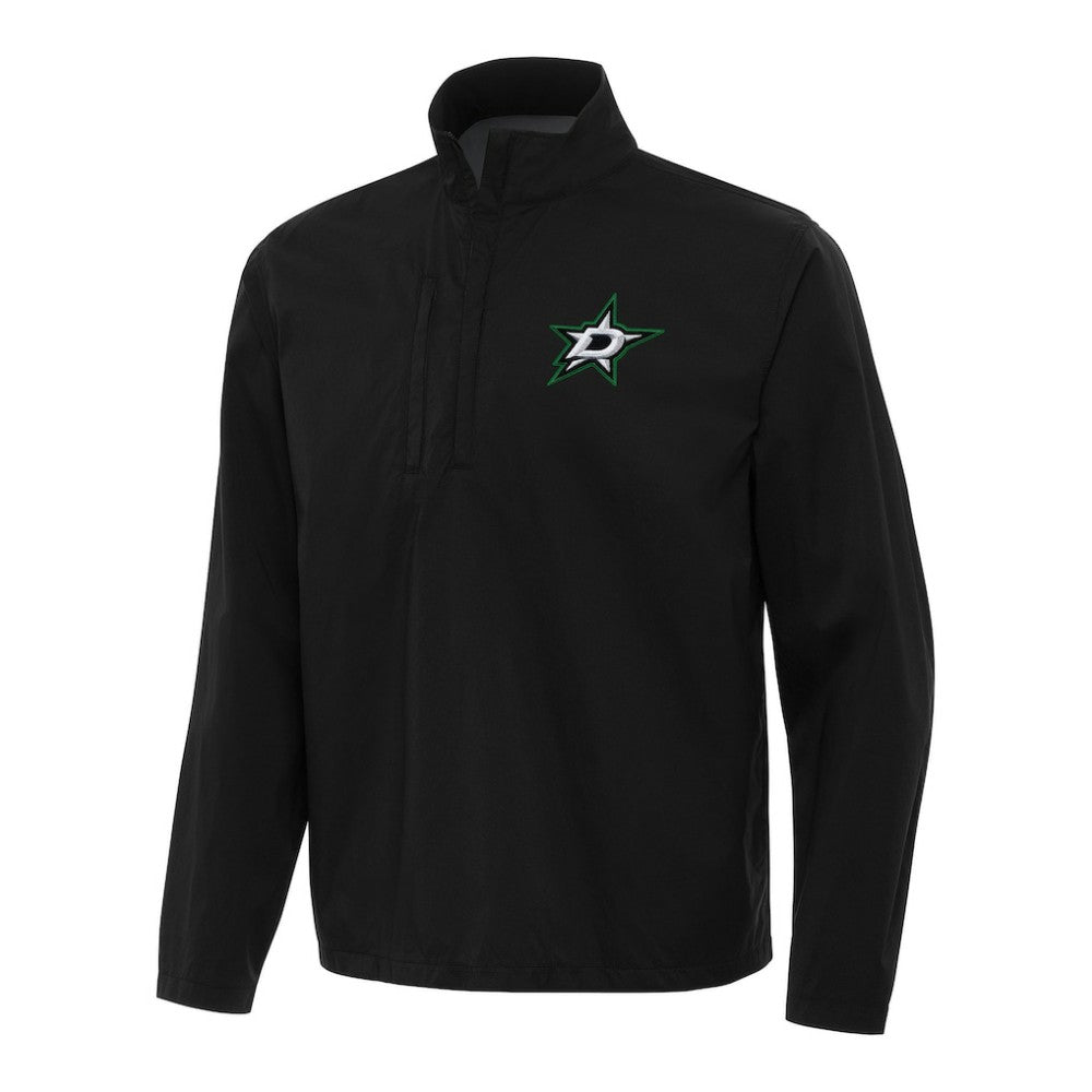 Dallas Stars Antigua Brisk Quarter-Zip Windbreaker - Black | NHL online