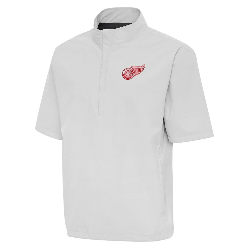 Detroit Red Wings Antigua Brisk Quarter-Zip Windbreaker - Heather Gray | NHL discount