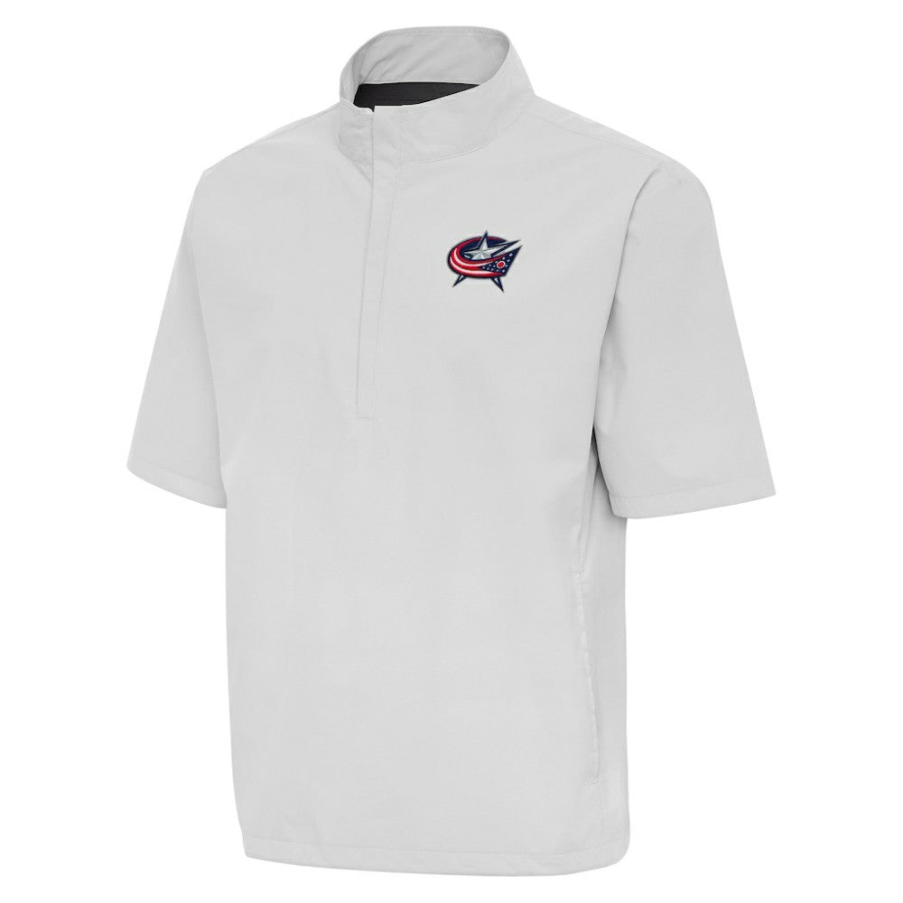 Columbus Blue Jackets Antigua Brisk Quarter-Zip Windbreaker - Heather Gray | NHL online
