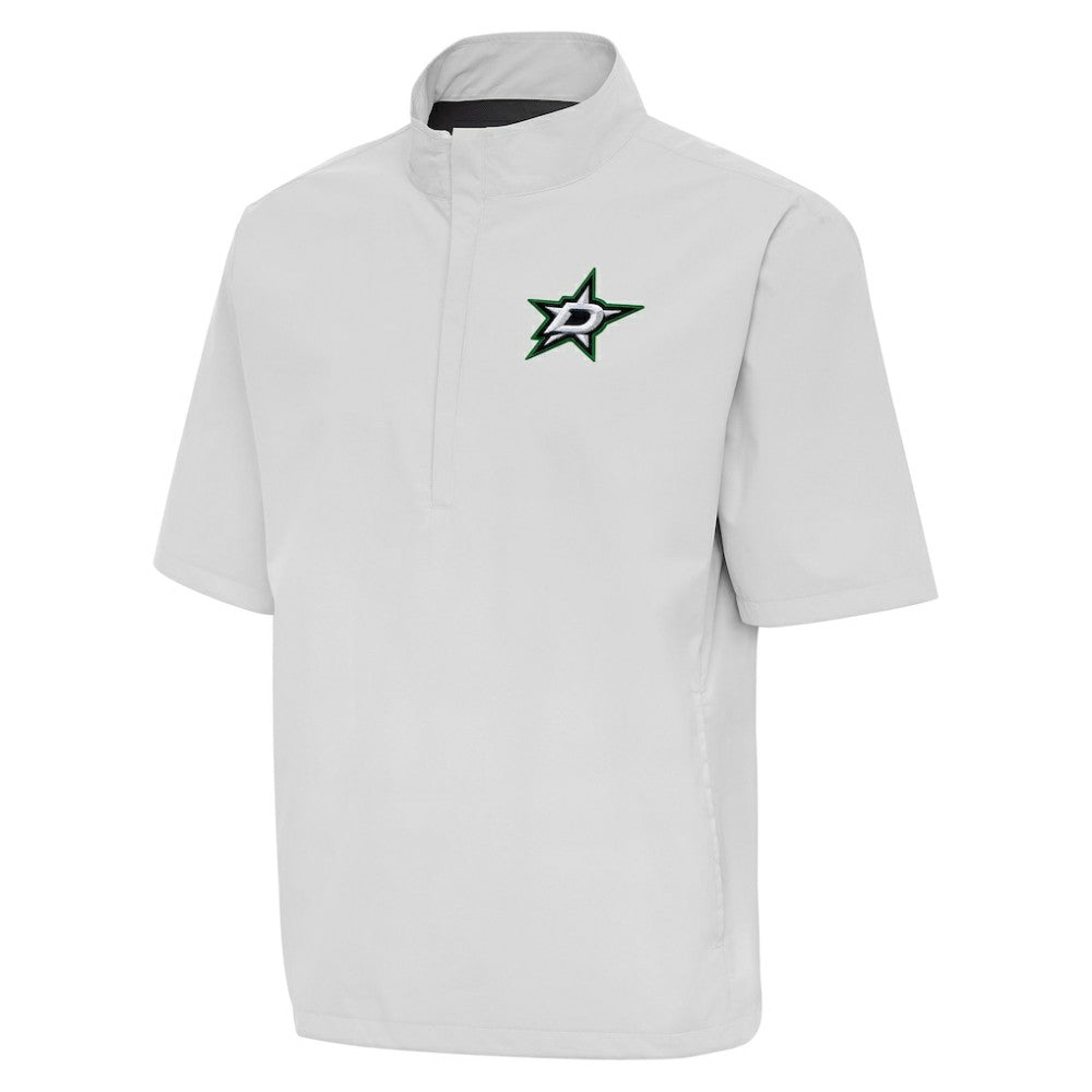 Dallas Stars Antigua Brisk Quarter-Zip Windbreaker - Heather Gray | NHL Clearance
