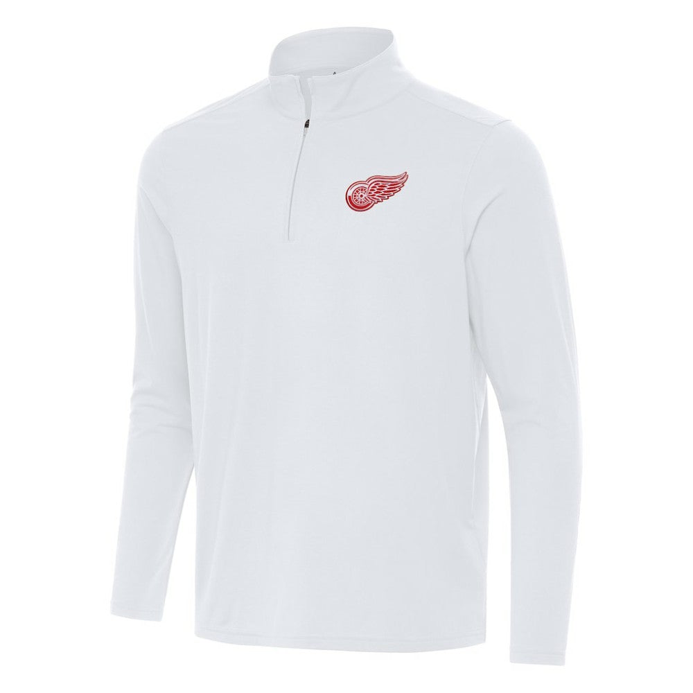 Detroit Red Wings Antigua Intent Quarter-Zip Top - White | NHL sale