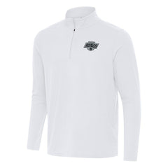 Los Angeles Kings Antigua Intent Quarter-Zip Top - White | NHL Clearance