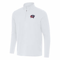 Columbus Blue Jackets Antigua Intent Quarter-Zip Top - White | NHL Clearance