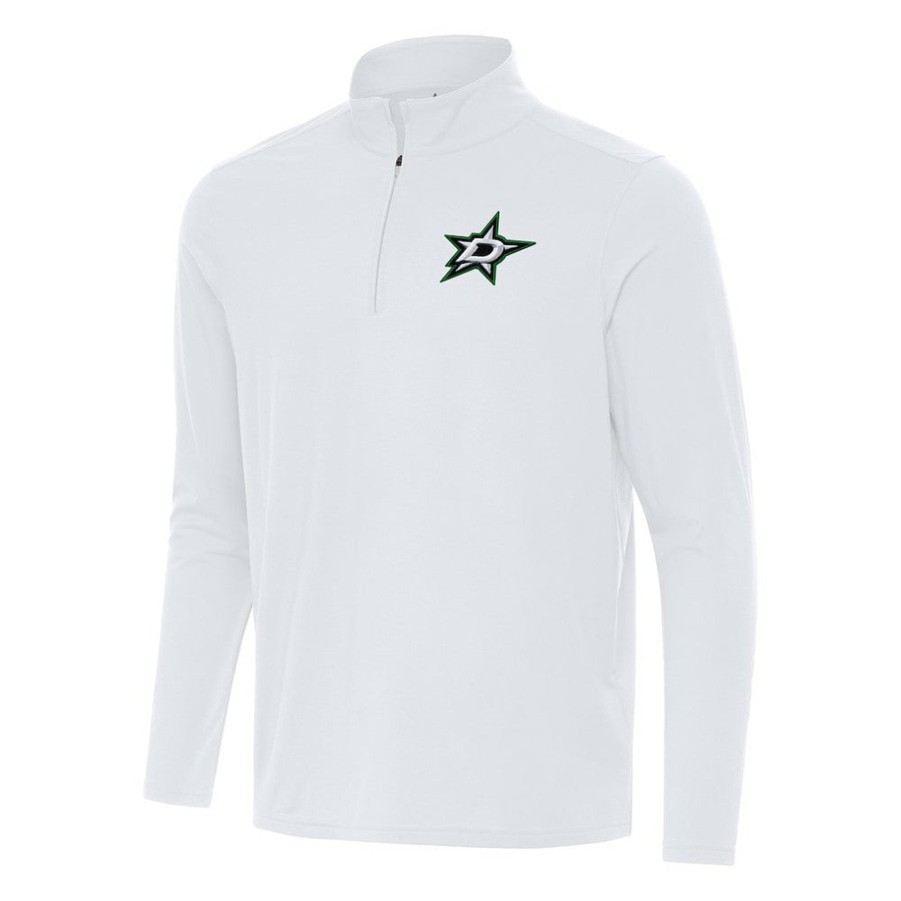 Dallas Stars Antigua Intent Quarter-Zip Top - White | NHL Lifestyle