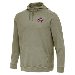 Columbus Blue Jackets Antigua Cloud Pullover Hoodie - Olive | NHL on sale