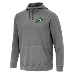 Dallas Stars Antigua Cloud Pullover Hoodie - Heather Black | NHL Clearance