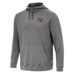 Columbus Blue Jackets Antigua Cloud Pullover Hoodie - Heather Black | NHL online