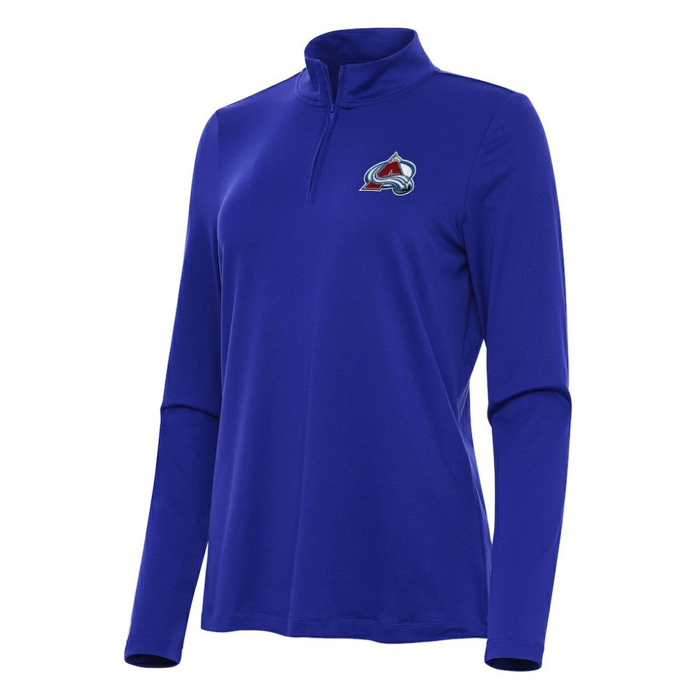 Colorado Avalanche Antigua Women's Reprocess Quarter-Zip Top - Royal | NHL on sale