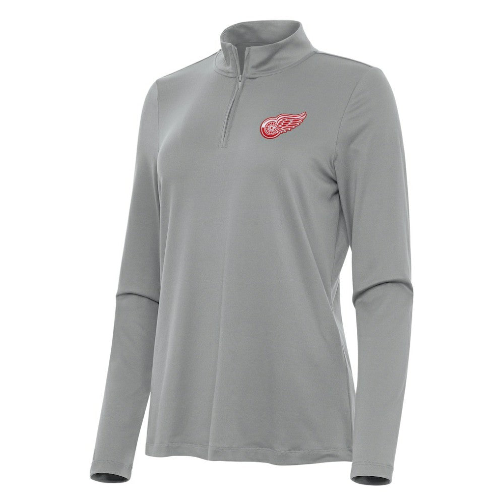 Detroit Red Wings Antigua Women's Reprocess Quarter-Zip Top - Gray | NHL discount