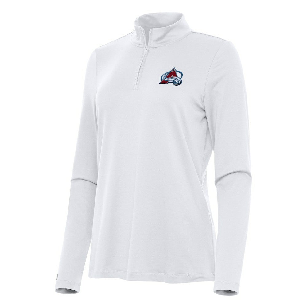 Colorado Avalanche Antigua Women's Reprocess Quarter-Zip Top - White | NHL near me