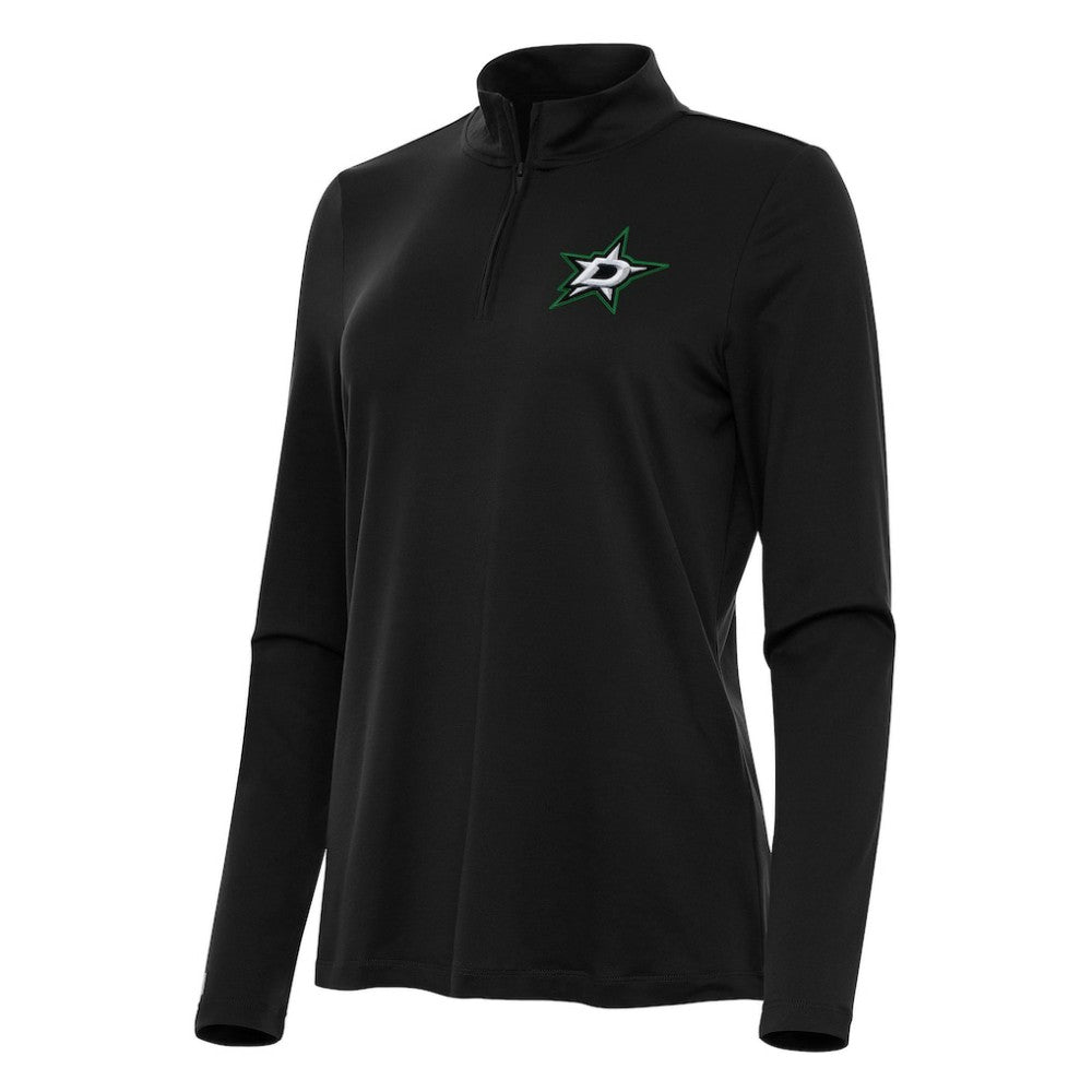Dallas Stars Antigua Women's Reprocess Quarter-Zip Top - Black | NHL online