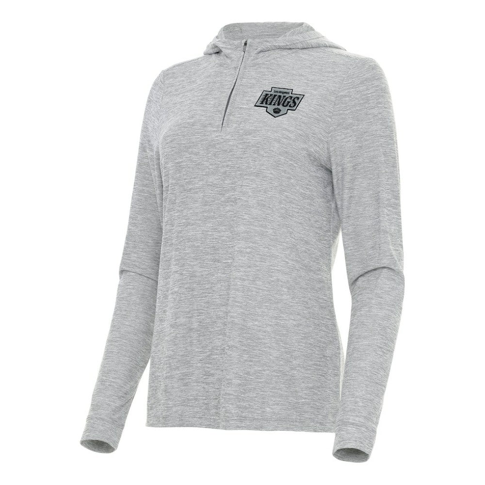 Los Angeles Kings Antigua Women's Daybreak Quarter-Zip Hoodie - Heather Gray | NHL near me