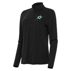 Dallas Stars Antigua Women's Bright Quarter-Zip Top - Heather Black | NHL discount