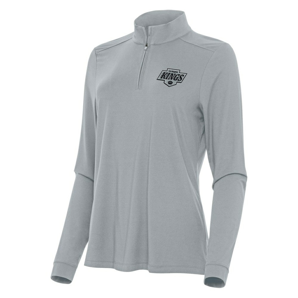 Los Angeles Kings Antigua Women's Intent Quarter-Zip Top - Gray | NHL on sale