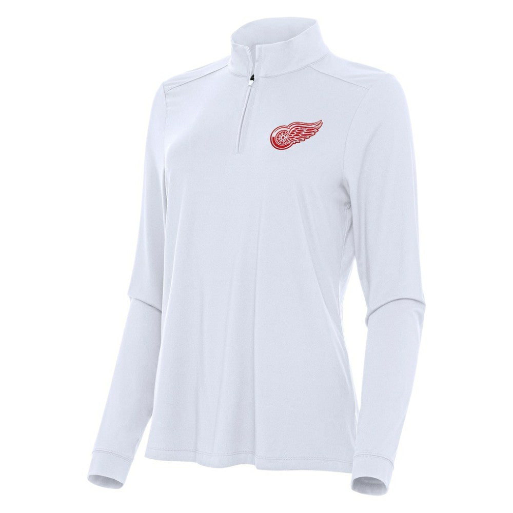 Detroit Red Wings Antigua Women's Intent Quarter-Zip Top - White | NHL online