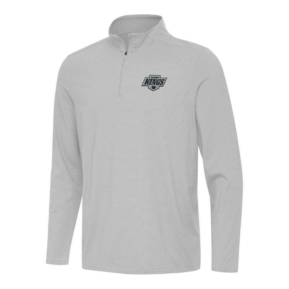 Los Angeles Kings Antigua Twine Quarter-Zip Top - Gray | NHL sale