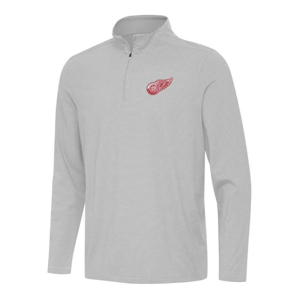 Detroit Red Wings Antigua Twine Quarter-Zip Top - Gray | NHL online