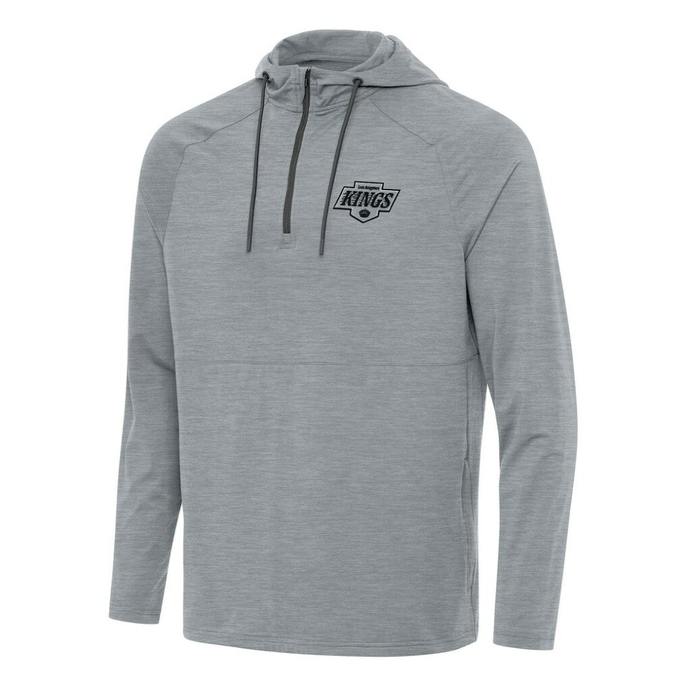 Los Angeles Kings Antigua Spikes Quarter-Zip Hoodie - Heather Gray | NHL on sale