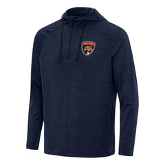 Florida Panthers Antigua Spikes Quarter-Zip Hoodie - Heather Navy | NHL Clearance