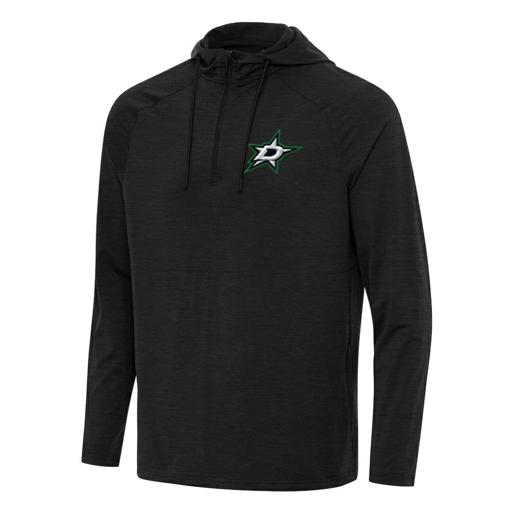 Dallas Stars Antigua Spikes Quarter-Zip Hoodie - Heather Black | NHL online