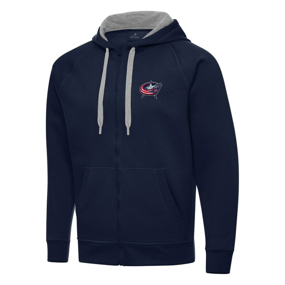 Columbus Blue Jackets Antigua Big & Tall Victory Full-Zip Hoodie - Navy | NHL on sale