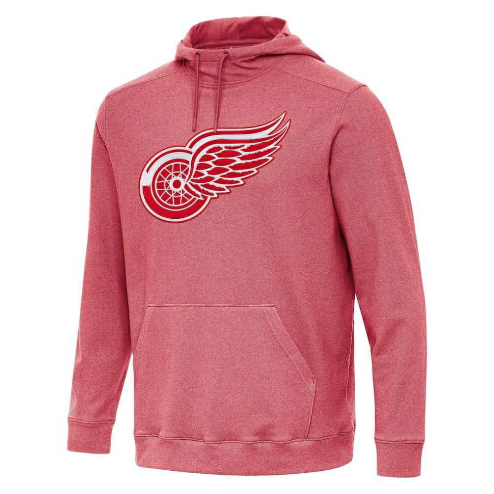 Detroit Red Wings Antigua Cloud Pullover Hoodie - Heather Red | NHL Lifestyle