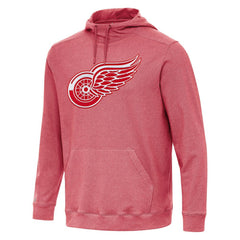 Detroit Red Wings Antigua Cloud Pullover Hoodie - Heather Red | NHL Lifestyle