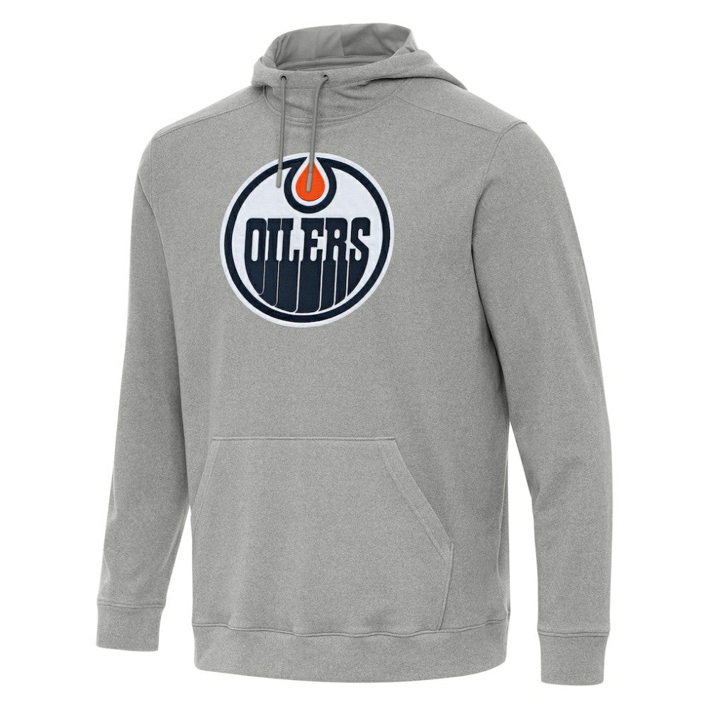 Edmonton Oilers Antigua Cloud Pullover Hoodie - Heather Gray | NHL online
