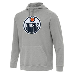 Edmonton Oilers Antigua Cloud Pullover Hoodie - Heather Gray | NHL online