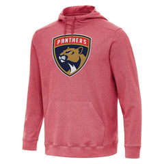 Florida Panthers Antigua Cloud Pullover Hoodie - Heather Red | NHL Clearance