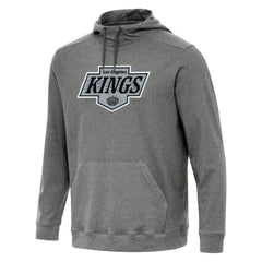 Los Angeles Kings Antigua Cloud Pullover Hoodie - Heather Black | NHL Lifestyle