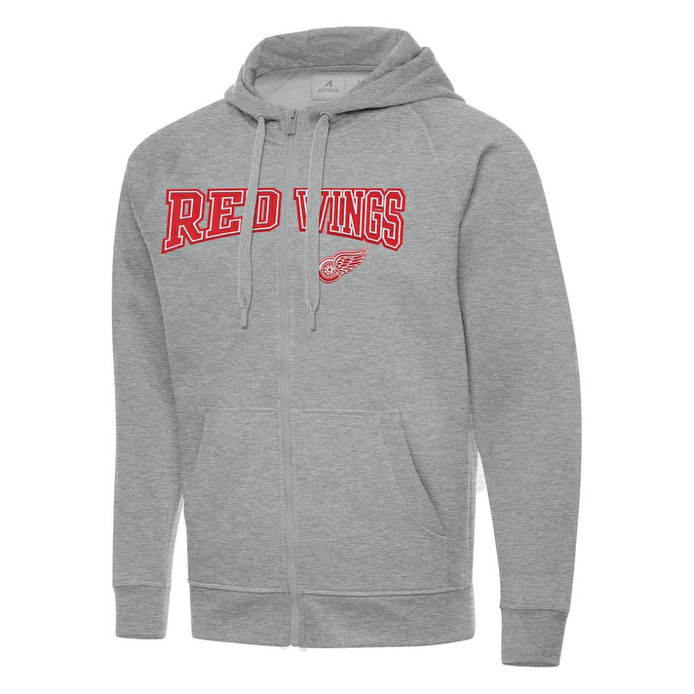 Detroit Red Wings Antigua Big & Tall Victory Full-Zip Hoodie - Heather Gray | NHL on sale