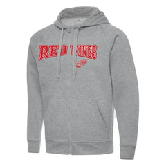 Detroit Red Wings Antigua Big & Tall Victory Full-Zip Hoodie - Heather Gray | NHL on sale
