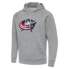 Columbus Blue Jackets Antigua Big & Tall Victory Pullover Hoodie - Heather Gray | NHL on sale