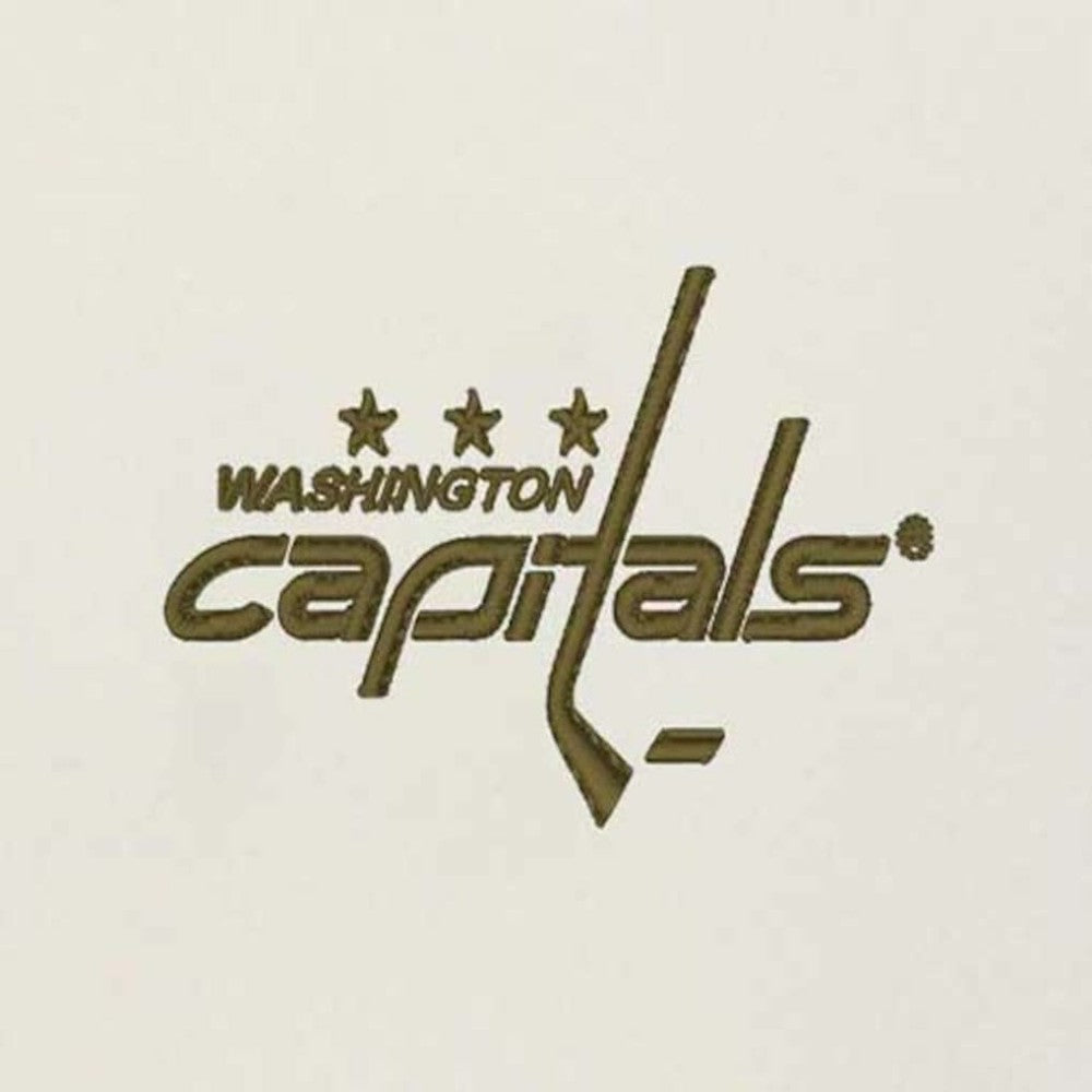 Washington Capitals Antigua Intrepid Sand Raglan Long Sleeve Hoodie T-Shirt - Cream/Olive | NHL sale