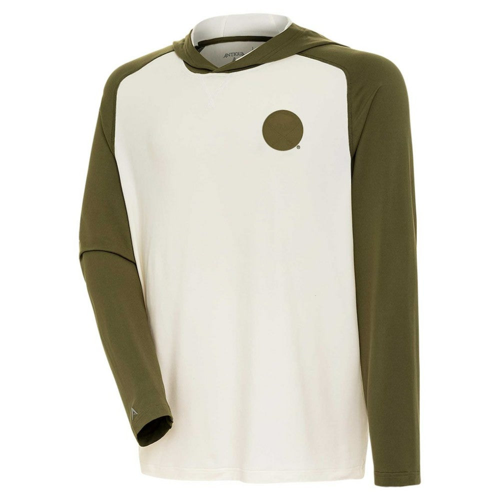 Buffalo Sabres Antigua Intrepid Sand Raglan Long Sleeve Hoodie T-Shirt - Cream/Olive | NHL discount