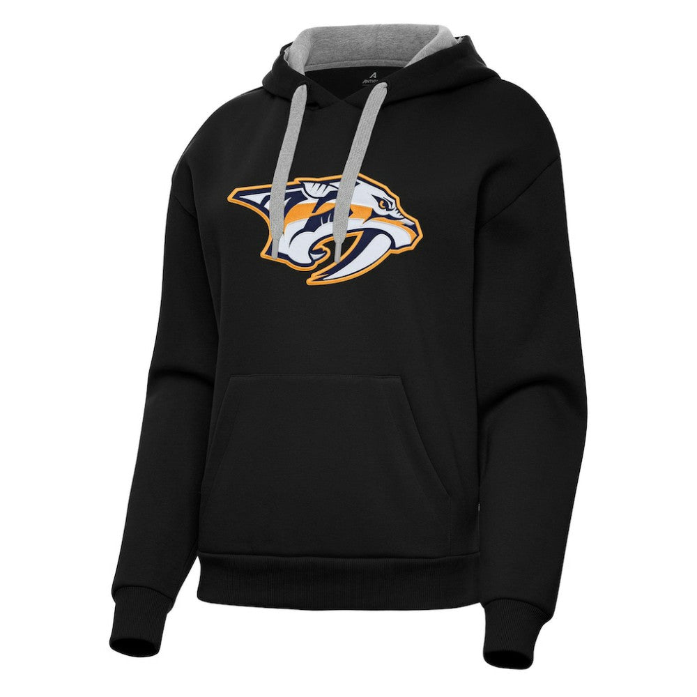 Nashville Predators Antigua Women's Victory Pullover Hoodie - Black | NHL online