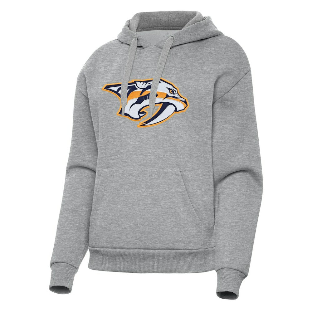 Nashville Predators Antigua Women's Victory Pullover Hoodie - Heather Gray | NHL sale