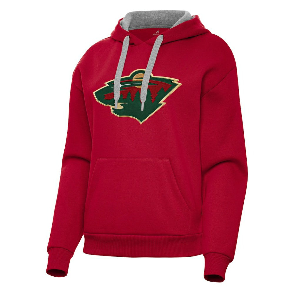 Minnesota Wild Antigua Women's Victory Pullover Hoodie - Red | NHL online