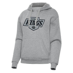 Los Angeles Kings Antigua Women's Victory Pullover Hoodie - Heather Gray | NHL Clearance