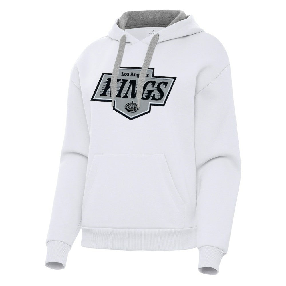Los Angeles Kings Antigua Women's Victory Pullover Hoodie - White | NHL near me