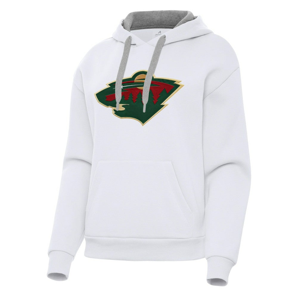 Minnesota Wild Antigua Women's Victory Pullover Hoodie - White | NHL near me
