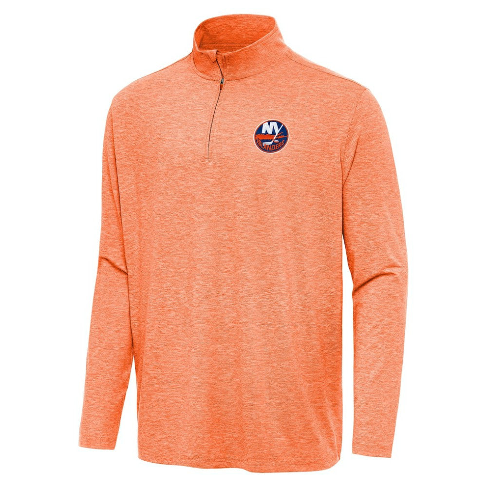 New York Islanders Antigua Hunk Quarter-Zip Top - Heather Orange | NHL online