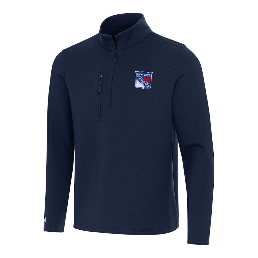 New York Rangers Antigua Insider Quarter-Zip Top - Navy | NHL on sale